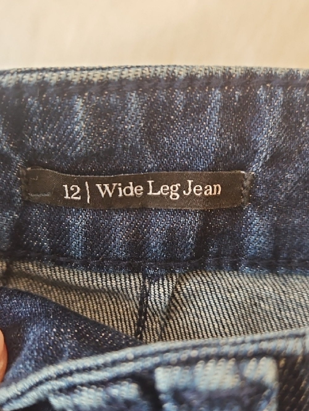 Dark Blue Wide-Leg Women’s Jeans By Talbots - Picture 6 of 7